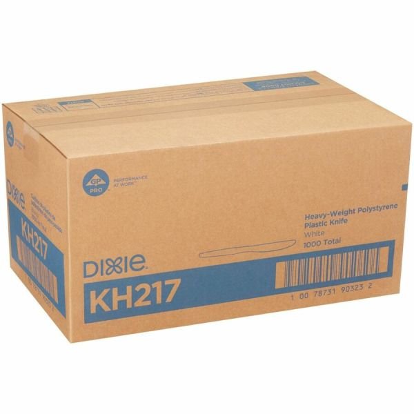 Dixie Plastic Cutlery, Heavyweight Knife, 7.5", White, 1,000/Carton (DXEKH217) - Image 6