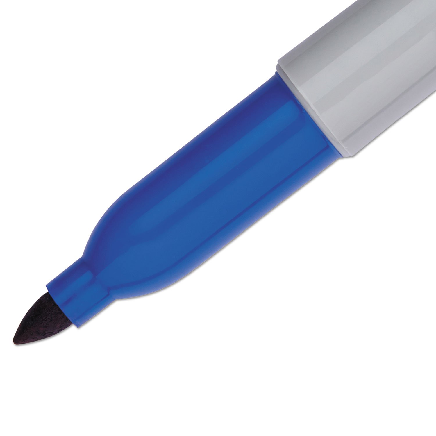 Sharpie Permanent Fine-Point Markers, Blue, Pack Of 12 Markers (SAN30003) - Image 4