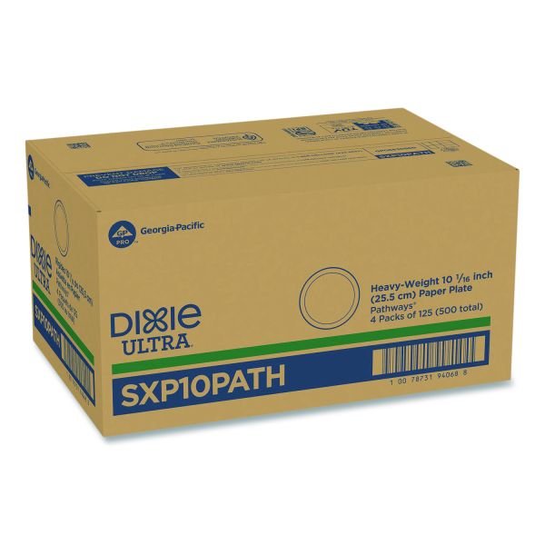 Dixie Ultra Paper Plates, 10-1/8", Pathways, Pack Of 125 Plates (DXESXP10PATHPK) - Image 8