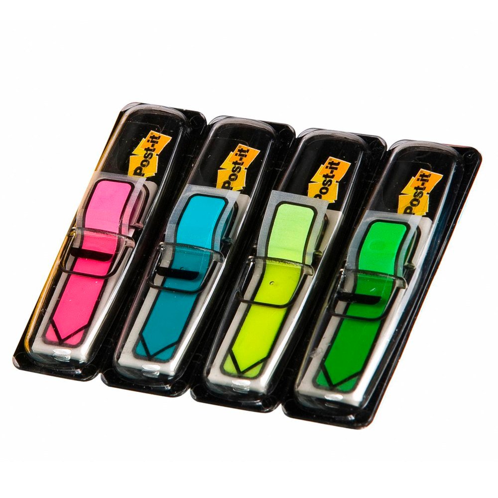 Post-it Flags, .5 in. x 1.7 in., 4 Dispensers, 24 Flags/Dispenser, Assorted Bright Colors, Back to School Supplies - 684ARR4 (MMM684ARR4) - Image 8