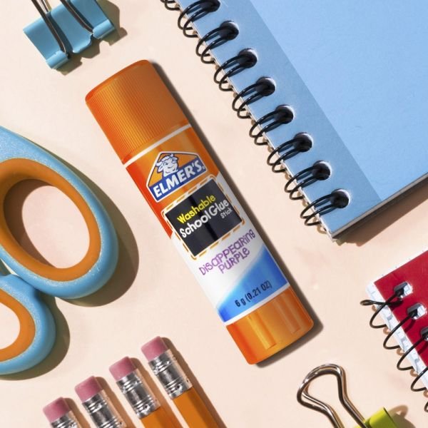 Elmer's Disappearing Glue Sticks, 0.21 Oz, Purple, Pack Of 12 (ODFN954196) - Image 6