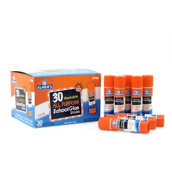 Elmer's Glue Stick Classroom Pack, All-Purpose Clear, Box Of 30 (EPIE556) - Image 3