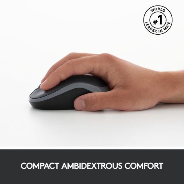 Logitech MK270 Wireless Straight Full-Size Keyboard & Mouse, Black (LOG920004536) - Image 9