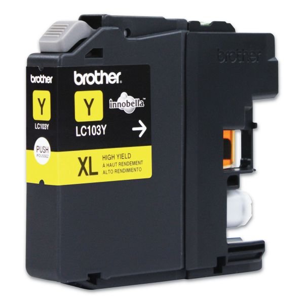 Brother LC103 Yellow High-Yield Ink Cartridge, LC103Y (BRTLC103Y) - Image 7