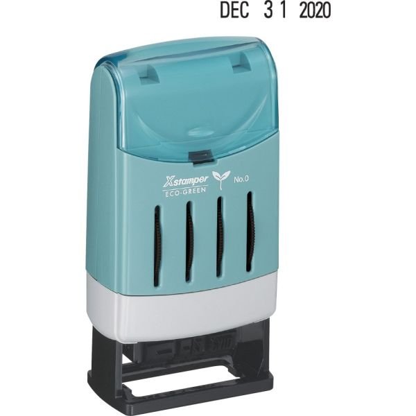 Xstamper Small Type Line Daters Stamp, 66% Recycled, 100000 Impressions, Black (XST51112)