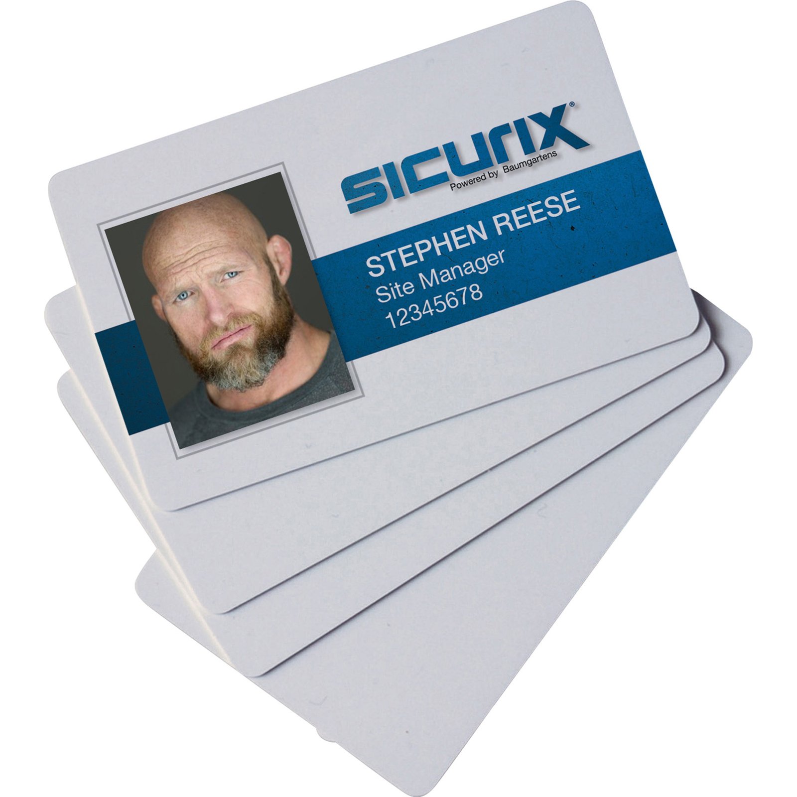SICURIX Blank ID Card, 2 1/8 x 3 3/8, White, 100/Pack (BAU80300) - Image 2