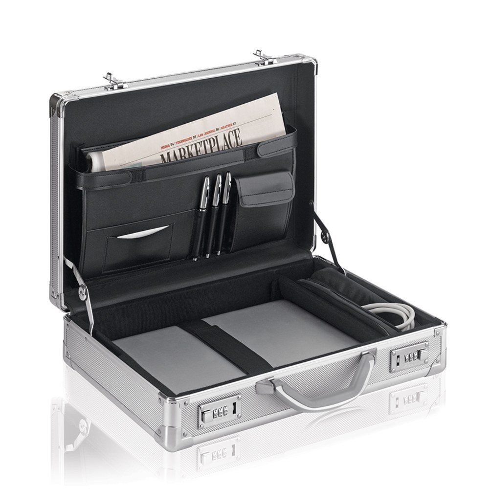 Solo New York Fifth Avenue 17.3" Attaché, Titanium (USLAC10010) - Image 7