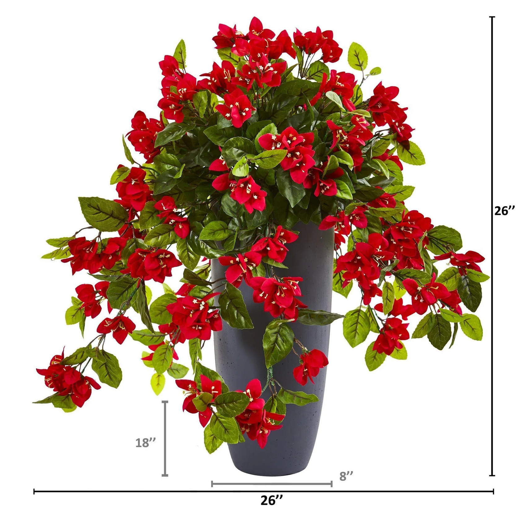 26” Bougainvillea Artificial Plant in Planter UV Resistant (Indoor/Outdoor) (8692) - Image 2