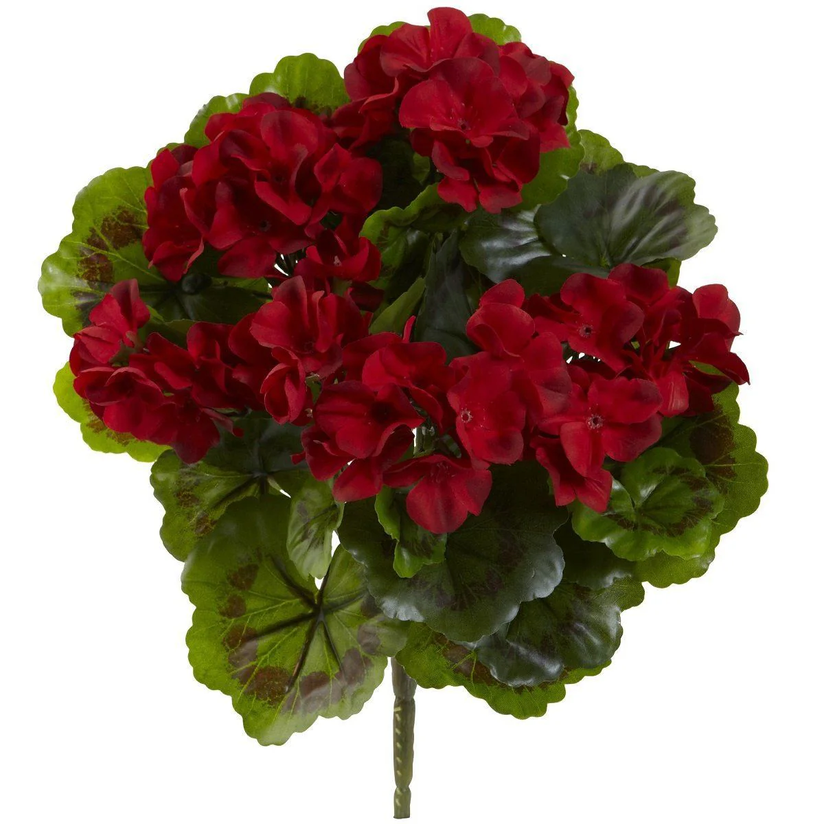 Geranium Artificial Bush UV Resistant (Indoor/Outdoor) (Set of 4) 6140-S4-BU - Image 5