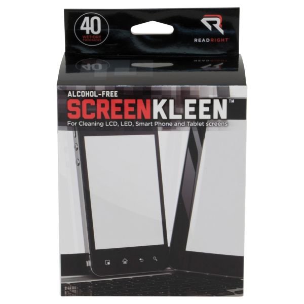 Advantus Screen Kleen Cleaning Wipes, Pack Of 40 (REARR1391)
