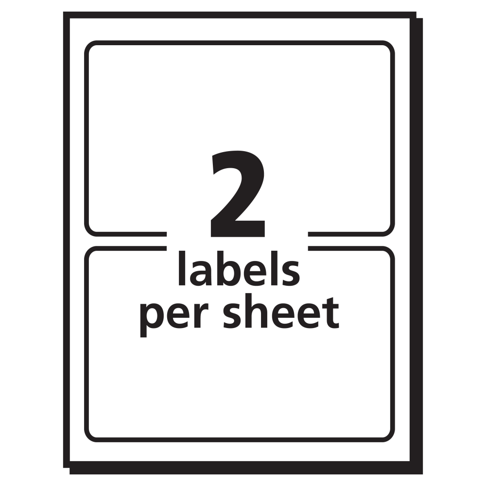 Avery Name Tags, 05143, 2-1/3" x 3-3/8", White With Red Border, 100 Removable Name Badges (AVE5143) - Image 7
