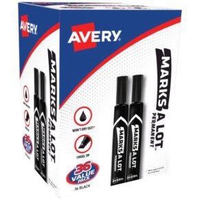 Avery Marks A Lot Marks A Lot Permanent Markers - Large Desk-Style Size (AVE98206)