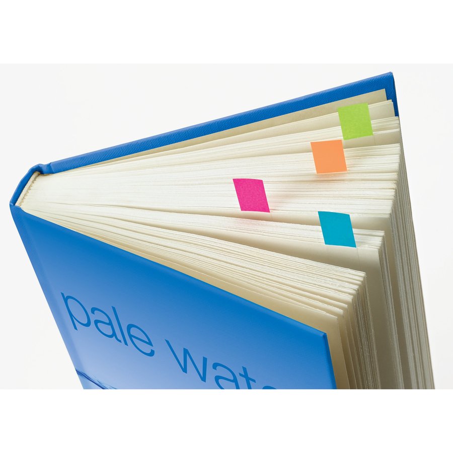 Post-it Notes Flags, 1/2" x 1-7/10", Assorted Bright Colors, 20 Flags Per Pad, Pack Of 5 Pads (MMM6835CB2) - Image 10
