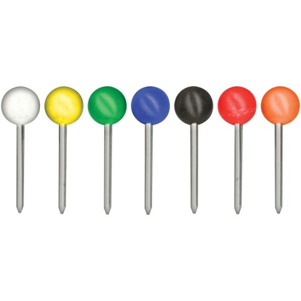 Gem Office Products Spherical Head Map Tacks, Assorted Colors, Box Of 250 (GEMMTA250) - Image 4