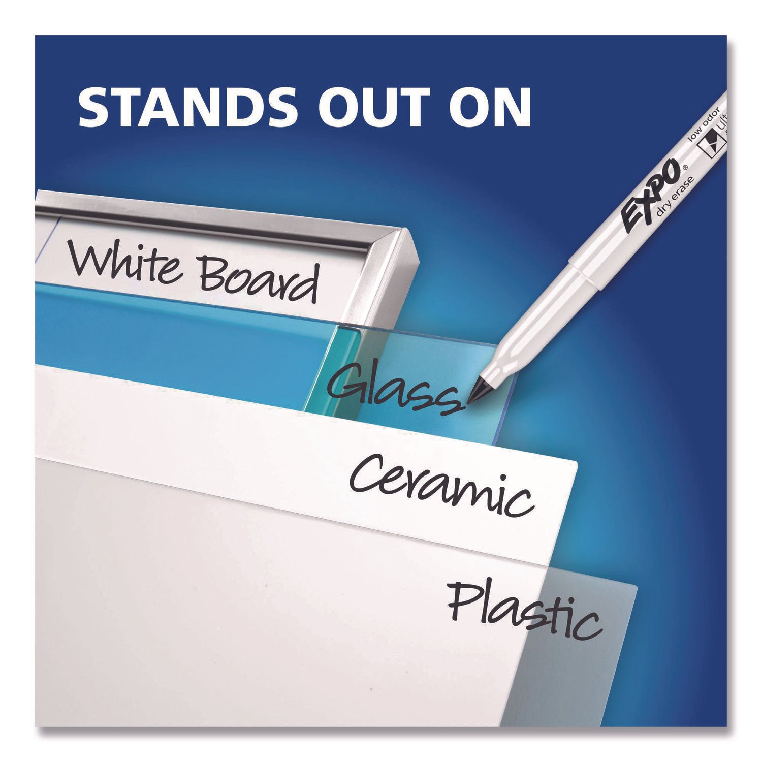 EXPO Low-Odor Dry Erase Marker Office Value Pack, Extra-Fine Bullet Tip, Black, 36/Pack (SAN2003894A) - Image 5