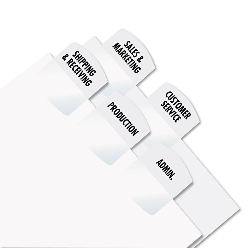 Redi-Tag Laser Index Tabs, 1 1/8" x 1 1/4", White, Pack Of 375 (RTG39017) - Image 2