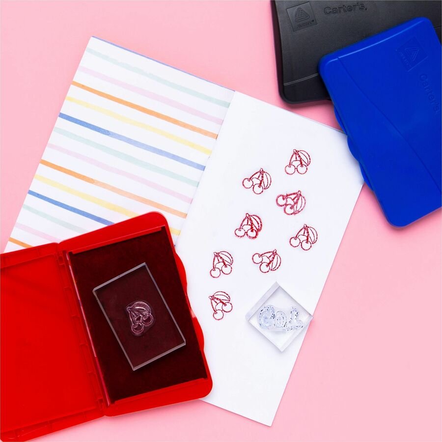 Carter's Felt Red Stamp Pad, 2.75" x 4.27" (21071) (AVE21071) - Image 3