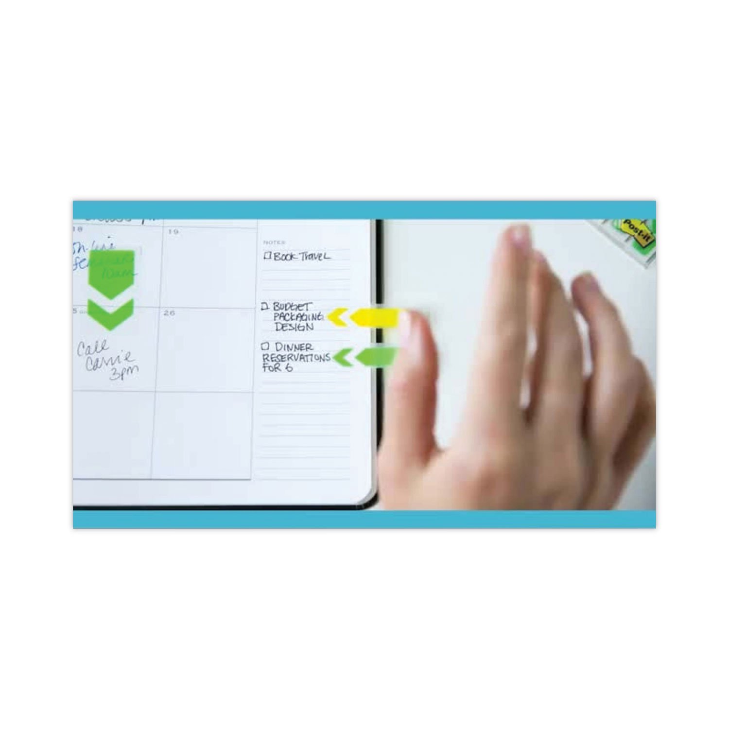 Post-it Flags, 1 in. x 1.7 in., 4 Dispensers, 50 Flags/Dispenser, Assorted Colors, Printed "Sign Here", Back to School Supplies - 680SH4VA (MMM680SH4VA) - Image 8