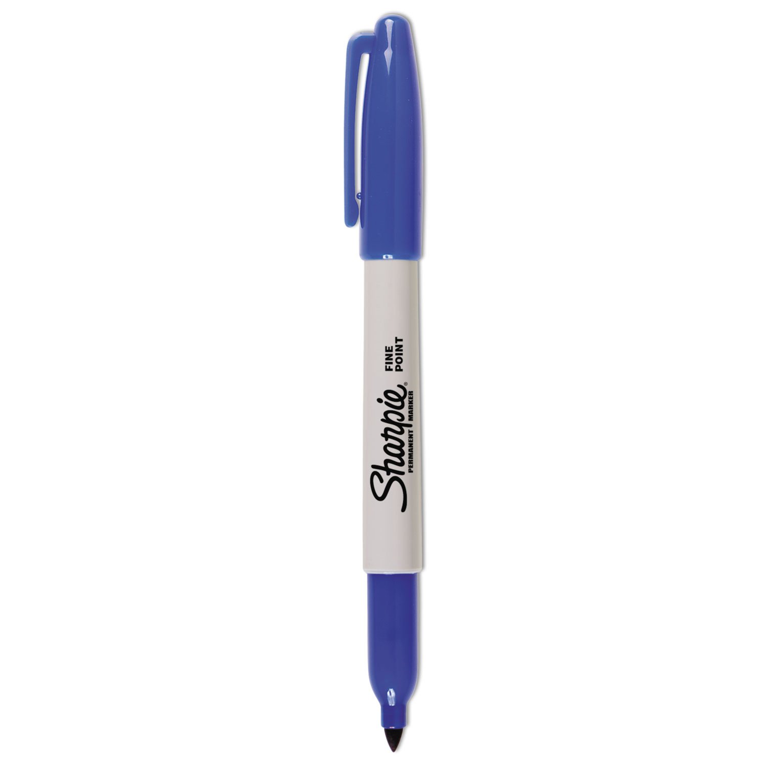 Sharpie Permanent Fine-Point Markers, Blue, Pack Of 12 Markers (SAN30003) - Image 5